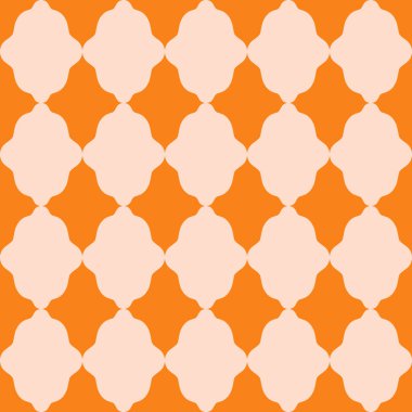 Tekrarlayan geometrik şekilli basit ve zarif vektör deseni. Pastel renkli retro eşkenar dörtgen ile modern kusursuz doku. Klasik geometrik arkaplan