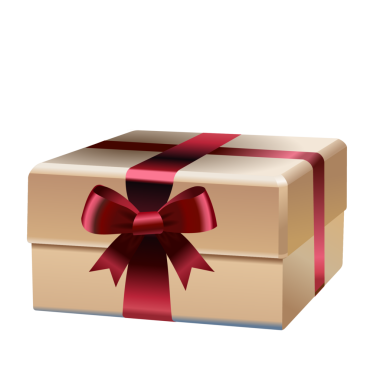 hediye kutusu ile Noel dekor