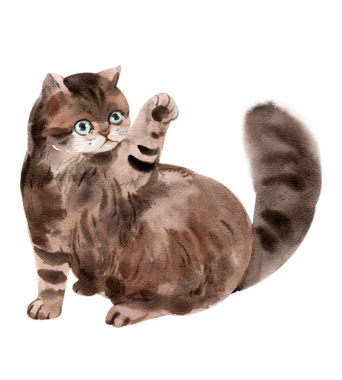 Kedi tapılası sanat öğesi