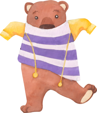 Hayvan mutlu konsept el çizimi suluboya