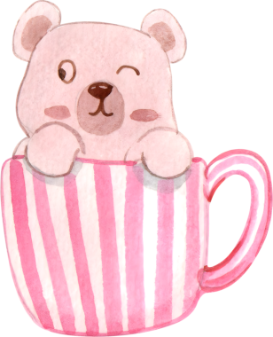 Sevgililer Günü dekorasyonu Suluboya çizimi