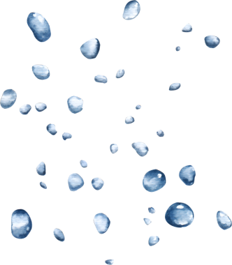 Deniz yaşamı suluboya çizilmiş