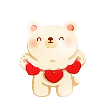 Sevgililer Günü 'nde mutlu kutup ayıları