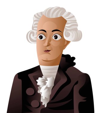 Büyük Fransız kimyager portresi.