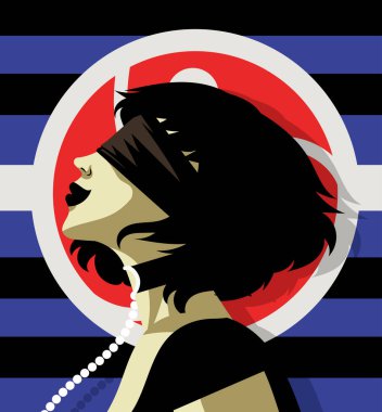 Üç bacaklı gururlu kör kadın.