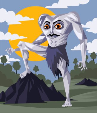 Blemmyes dev kafasız mitoloji adamı