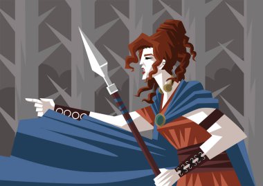 Boudica güçlü kadın cesur savaşçı.