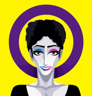Intersex lgbt gururlu bayrak ve kişi