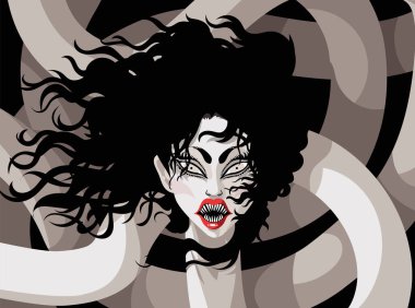 rokurokubi Japon folkloru uzun boyun canavarı