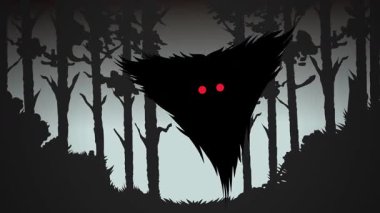 Ürkütücü gölge güve adam ormanda uçuyor