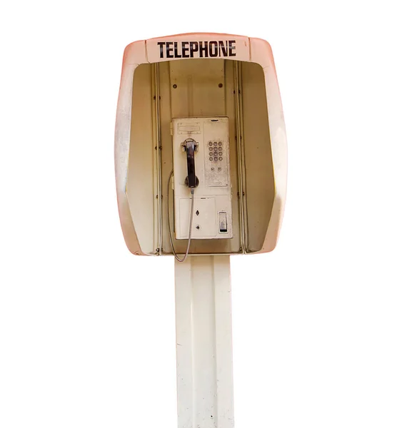 Clássico Vintage Posto Telefónico Público — Fotografia de Stock