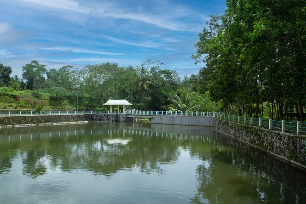 fresh water reservoir in Yogyakarta, Indonesia