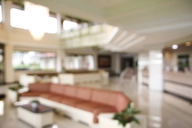 İç otel lobi arka plan bulanıklık 