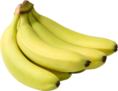 Beyaz arkaplanda izole edilmiş muz demeti