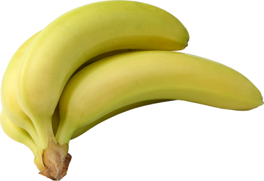 Beyaz arkaplanda izole edilmiş muz demeti