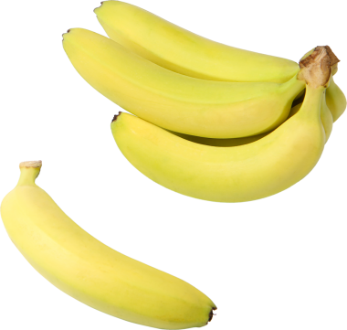 Beyaz arkaplanda izole edilmiş muz demeti