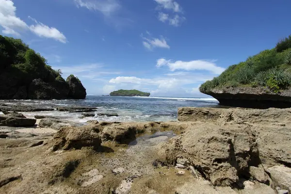 Slili plajı, gunung kidul, Yogyakarta, Endonezya