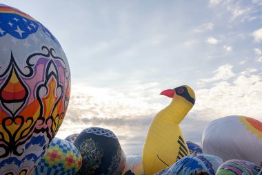 Wonosobo, 2 Nisan 2025. Sıcak Hava Balon Kültür Festivali