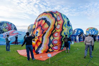 Wonosobo, 2 Nisan 2025. Sıcak Hava Balon Kültür Festivali