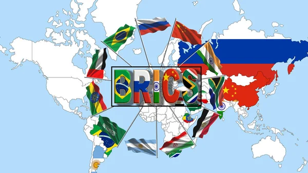 The new members join the BRICS group. Argentina, Egypt, Ethiopia, Iran, Saudi Arabia, and UAE