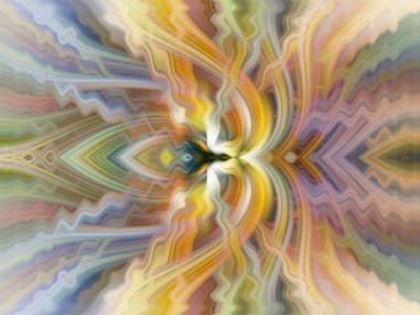 Dijital sanat, 3D illüstrasyon, çok renkli soyut arkaplan