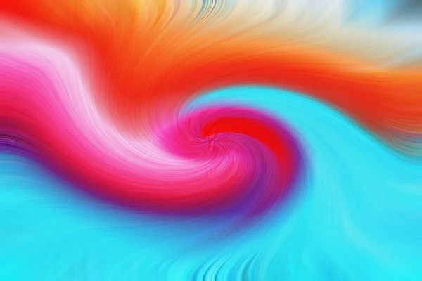 Digital Art Illustration Seamless Background Swirls Bright Colorful Blue Orange — Stock Photo, Image