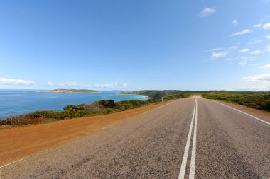 Güney Sahil Otoyolu, Esperance yakınlarındaki Gözlemevi Noktası, WA, Avustralya