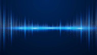 Soyut Dijital EQ Müzik Dengeleyici. Ses dalgası tasarım elementi. Ses Dalgası Vektörü İllüstrasyonu konuşuyor. Ses Görselleştirme