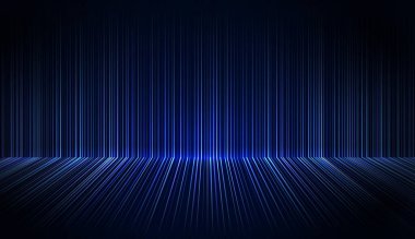 Mavi ışık çizgisi, fiber optik, hız çizgisi, fütüristik arka plan. Teknoloji kablosuz veri transferi, soyut olarak yüksek hızlı internet. İnternet ağı konsepti. vektör tasarımı