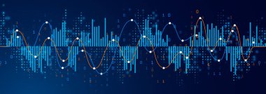Verilerin büyüme eğilimlerini ve piyasa dinamiklerini yapılandırılmış dijital formatta gösteren grafikler ve hisse senedi piyasa rakamları içeren finans tablosu.