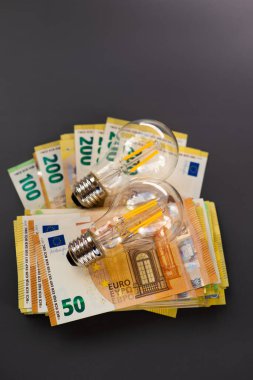 Enerji sektörü kavramındaki kriz. Artan elektrik fiyatları. Elektrik faturaları. Elektrik faturaları. Ampullerin ödenmesi..