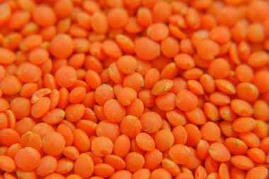  Mercimek ezmesi yakın plan. Mercimek büyür. Mısır gevreği ve baklagiller. Karbonhidrat yiyecekler.