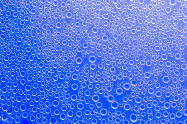 bubbles texture in blue tones.beautiful background with circles. Indigo pattern with white circles.macro Bubbles set.