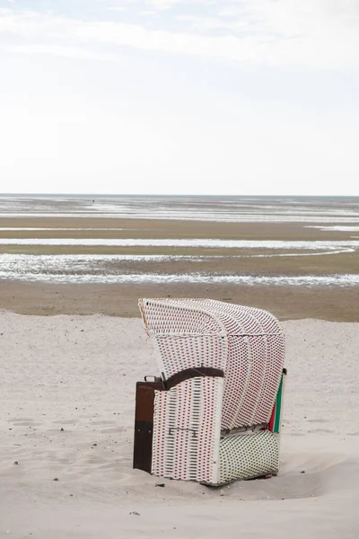Wattenmeerküste Strandbox Der Meeresküste Spaziergänge Und Erholung Wattenmeer Strandkorbboxen Auf — Stockfoto
