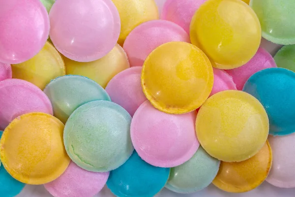 Sweets Colorful Background Colorful Candy Texture Sweet Pattern Yellow Pink — Stock Photo, Image