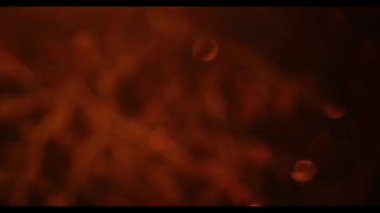 Kara bir gökyüzünde havai fişekler. Bayram havai fişekleri. Çok renkli yeni yıl havai fişekleri. Siyah arka plan 45 'lik görüntüde yeni yıl aydınlanması