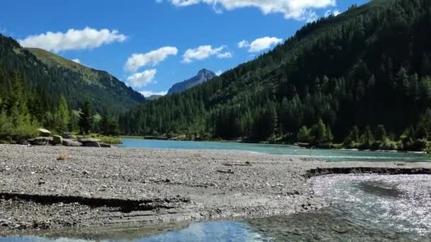 Schlierersee Lungau Austria Montaña Pico Lago Montaña Ambiente Natural Hermoso — Vídeo de stock