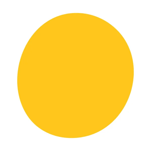 Иконка Солнца Рисованном Вручную Стиле Мультфильма Векторная Иллюстрация Солнечного Объекта — стоковый вектор