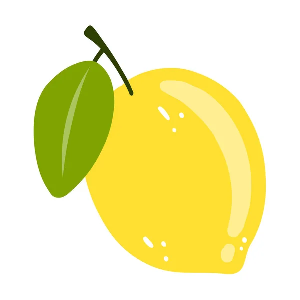 手绘柠檬图标 全柑橘类 健康食品 夏季新鲜水果的向量图 — 图库矢量图片