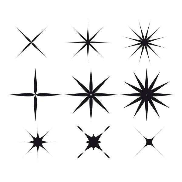 Svájci Bauhaus Y2K Brutista Elemek Absztrakt Geometrikus Formák Kortárs Csillagalakok — Stock Vector