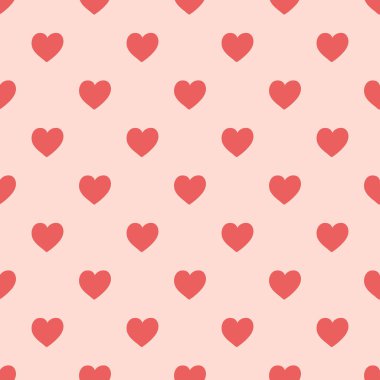 Pembe kalpli, pürüzsüz bir el çizimi. Tekstil, ambalaj kağıdı ve Sevgililer Günü kartı için basit bir arkaplan..