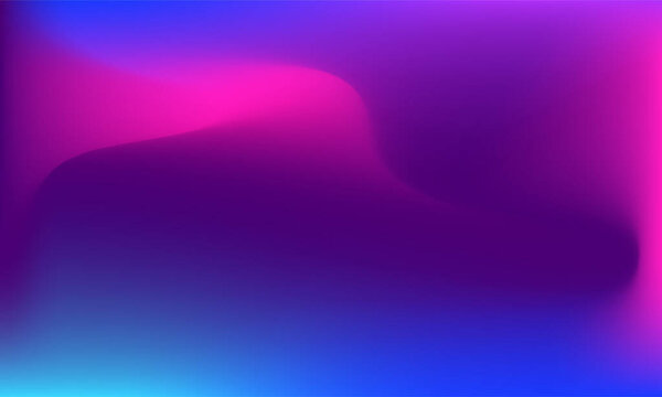 Vector Neon Blurred Gradient Background. Horizontal high contrast wallpaper in Psychedelic style
