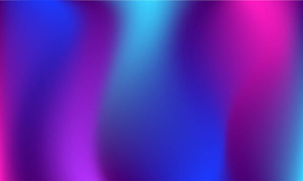 Vector Blurred Gradient Background. Neon wavy iridescent backdrop for Poster design, Brochure, Banner, Landing Page, Music Festival