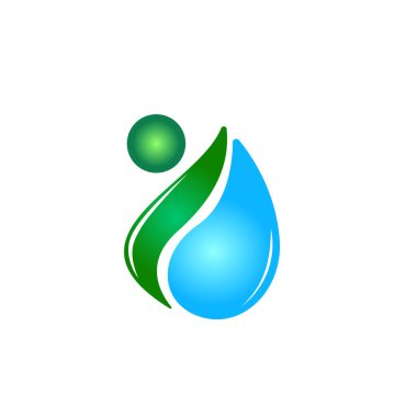 Tatlı su insan sağlığı logosu tasarımı ilham verici.