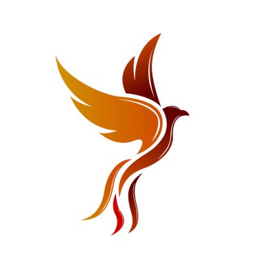 Soyut güvercin kuşu uçan sanat logosu tasarım şablonunu sever