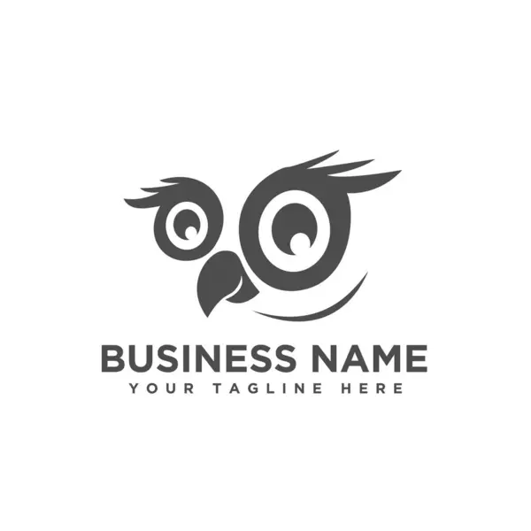 soyut göz baykuşu logosu tasarımı