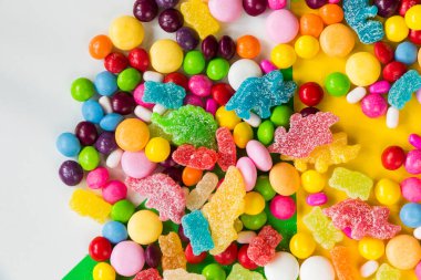 Masada şeker, renkli şeker arkaplanı