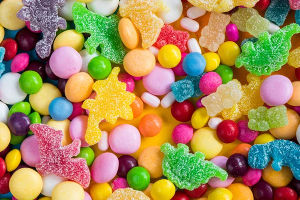 candy on the table, colorful sweet candy background