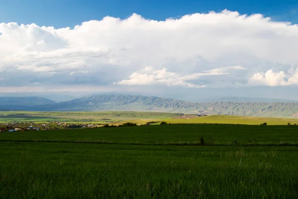 Krajobraz Górski Widok Gruzińska Przyroda — Zdjęcie stockowe