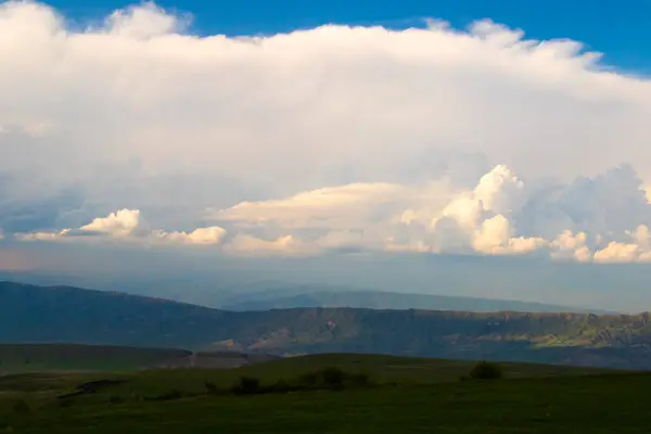 Облачный Пейзаж Неба Облака Закате — стоковое фото
